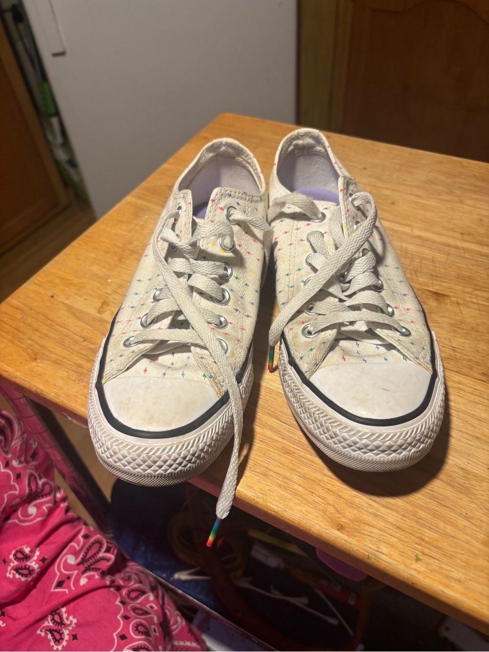 Converse rainbow sneakers women’s size 7